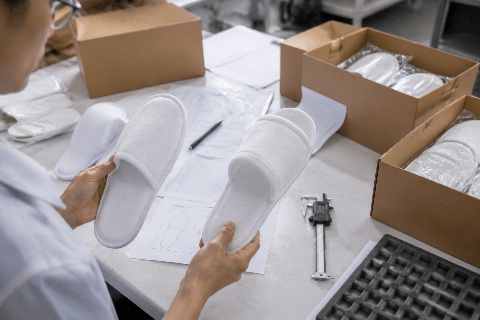 Closed Toe vs Open Toe Hotel Slippers: Cost, MOQ, Carton Cube, and Guest-Use Tradeoffs sourcing guide hero image