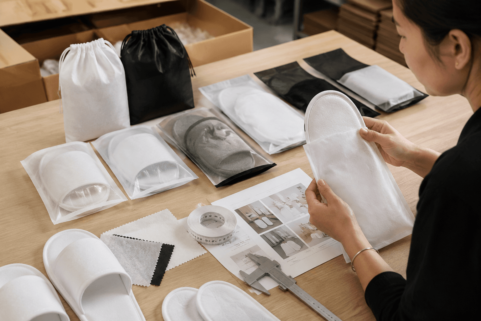 Non Woven Slipper Bag Packaging Options for Resort Procurement sourcing guide hero image