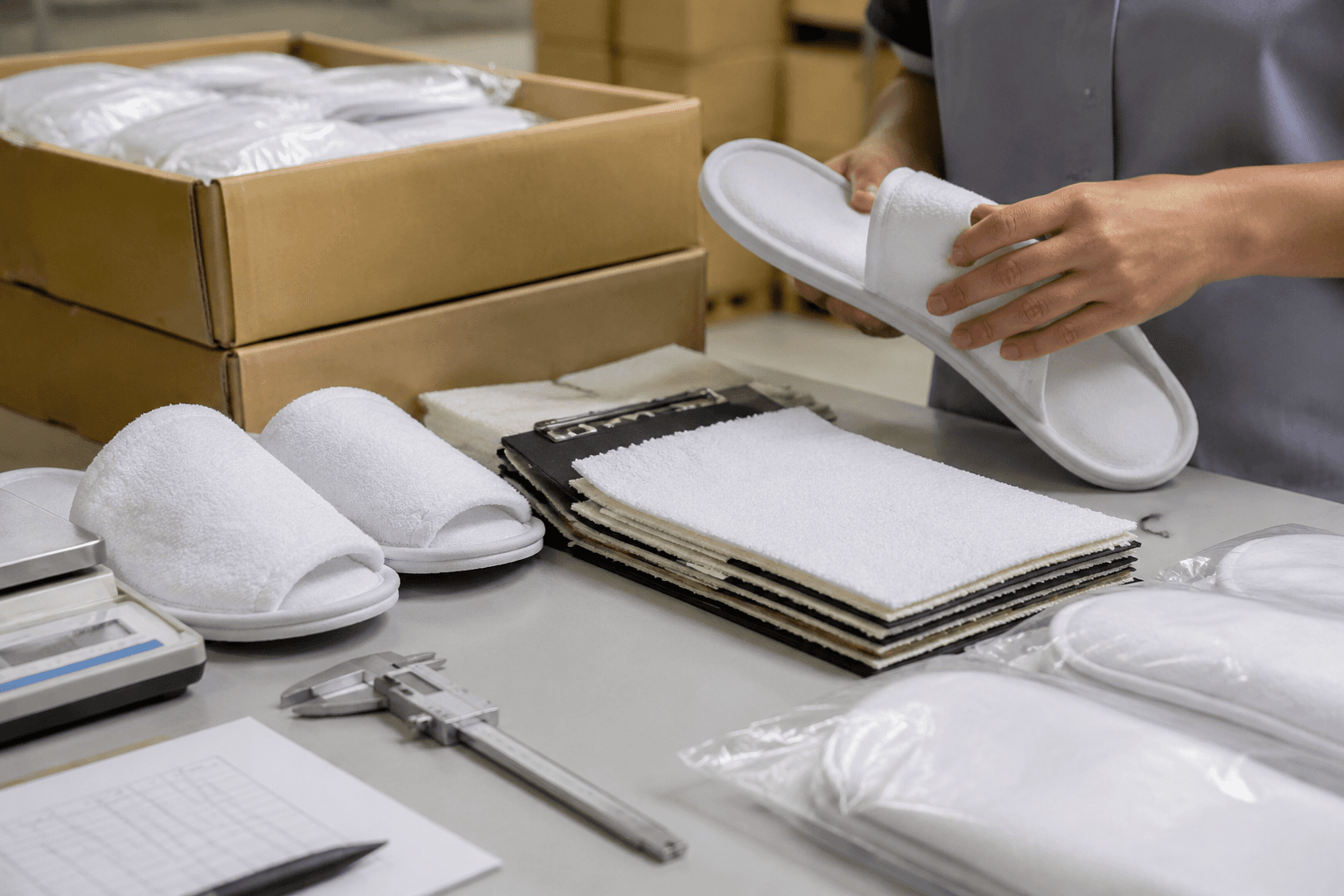 Terry Cloth Hotel Slipper GSM Shrinkage Guide for Wholesale Buyers sourcing guide hero image
