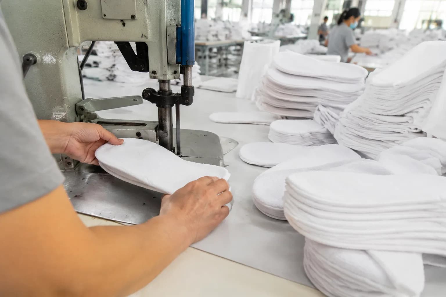 Hotel slippers production line