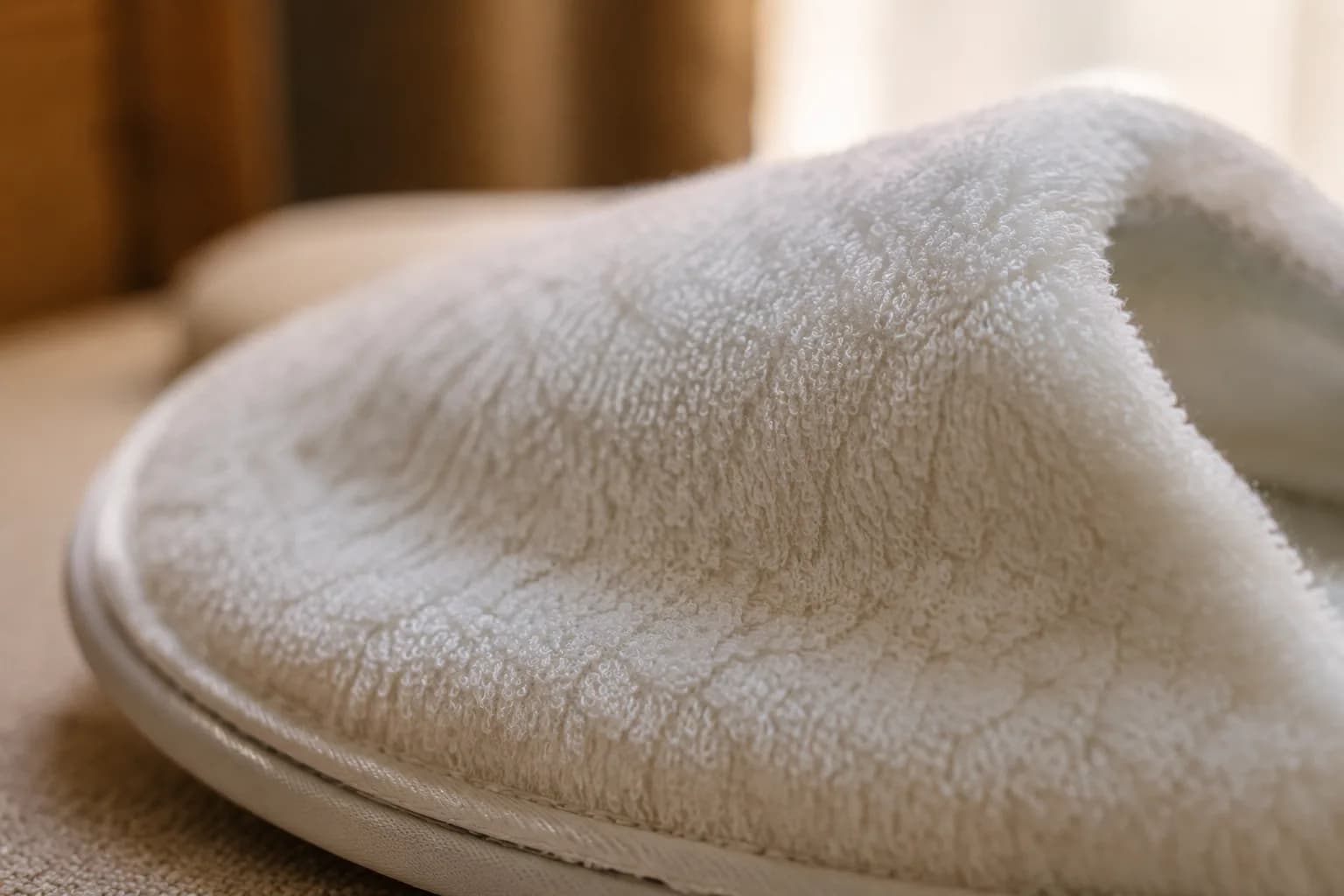 Terry cloth fabric close-up
