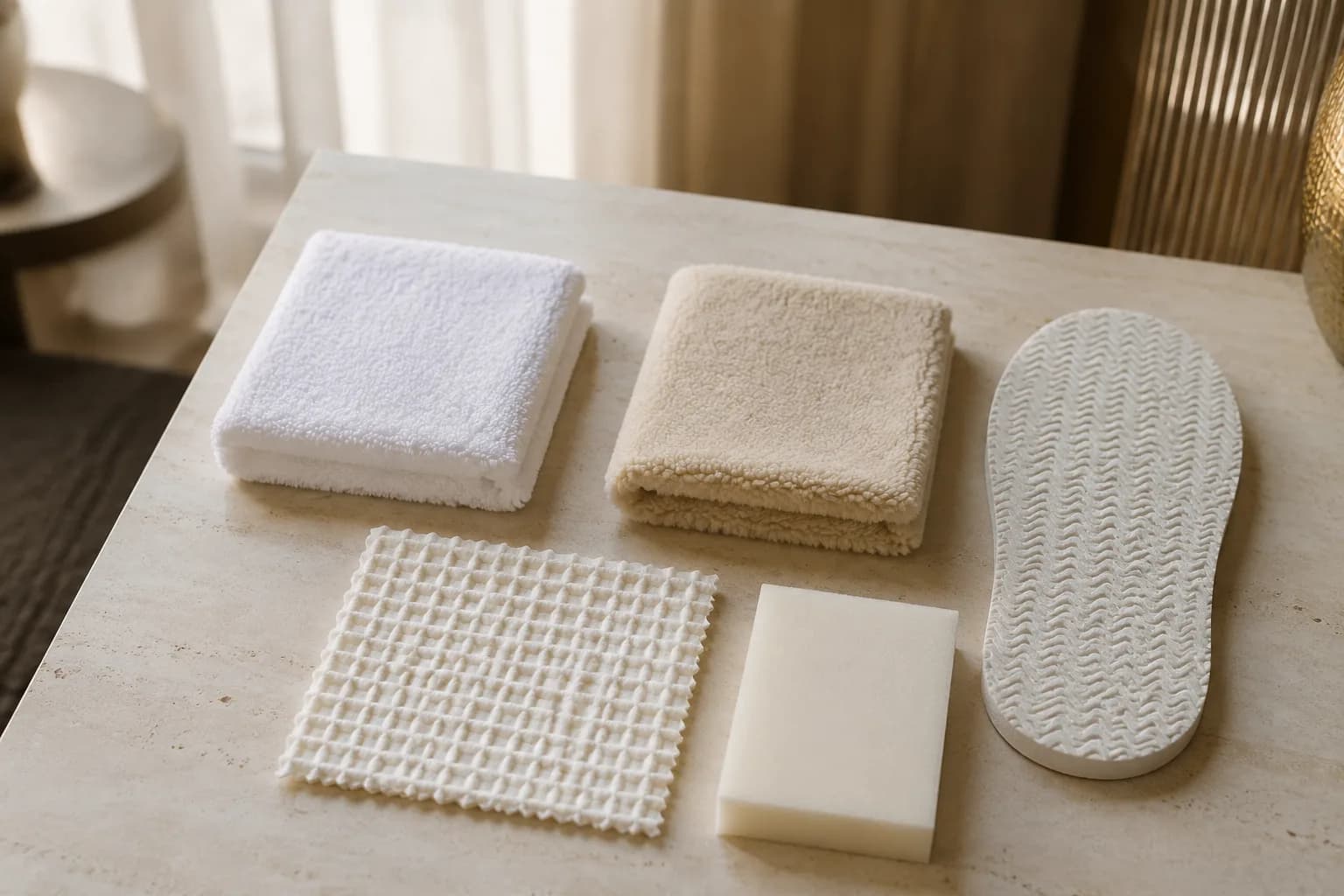 Hotel slippers material inspection